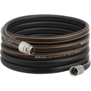 imageGiraffe Tools Garden Hose 100ft x 58quot Custom Length Heavy Duty No Kink Flexible Rubber Garden Hose Leakproof Water Hose with Male to Female Fittings 600 Burst PSI25FT