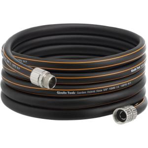 imageGiraffe Tools Garden Hose 100ft x 58quot Custom Length Heavy Duty No Kink Flexible Rubber Garden Hose Leakproof Water Hose with Male to Female Fittings 600 Burst PSI10FT Male to Female