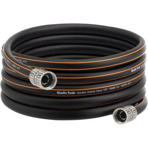 imageGiraffe Tools Garden Hose 100ft x 58quot Custom Length Heavy Duty No Kink Flexible Rubber Garden Hose Leakproof Water Hose with Male to Female Fittings 600 Burst PSI10FT Female to Female