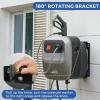 imageGiraffe Tools Grandfalls Pressure Washer G20B Wall Mount Pressure Washer with 180 Rotating Bracket 65ft Retractable Black Pressure Hoses 2200PSI 24GPM 4 Nozzles Foam Cannon Dark Silver