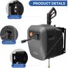 imageGiraffe Tools Grandfalls Pressure Washer G20B Wall Mount Pressure Washer with 180 Rotating Bracket 65ft Retractable Black Pressure Hoses 2200PSI 24GPM 4 Nozzles Foam Cannon Dark Silver