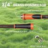 imageGiraffe 2 Way Hose Splitter ampamp Hybrid Garden Hose 58quot 25ft Bundle