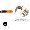 imageGiraffe 2 Way Hose Splitter ampamp Hybrid Garden Leader Hose 58quot 3ft Bundle