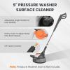 imageGiraffe Tools 9quot Pressure Washer Surface Cleaner 14quot QuickConnect UnderCarriage Cleaner 32K Max psi Power Washer for Ground Driveway and Patio