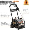 imageGiraffe Tools Electric UltraFlow Pressure Washer  Mount Versatility Wall Mounted Trolley ampamp Freestanding Electric Power Washer with 1000H AllCopper Pump Brushless Motor ampamp 60dB UltraQuiet50ft Retractable Hoses with Trolley Cart