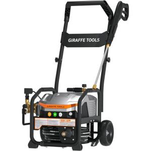 imageGiraffe Tools Electric UltraFlow Pressure Washer  Mount Versatility Wall Mounted Trolley ampamp Freestanding Electric Power Washer with 1000H AllCopper Pump Brushless Motor ampamp 60dB UltraQuiet50ft Retractable Hoses with Trolley Cart