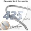 imageGirafe Tools Garden Hose 50ft x 34quot 304 Stainless Steel Metal Water Hose No Kink Garden Water Hose with 9 Pattern Spray Nozzle Flexible Lightweight Kink Free Hose for Yard Outdoor50FT 34